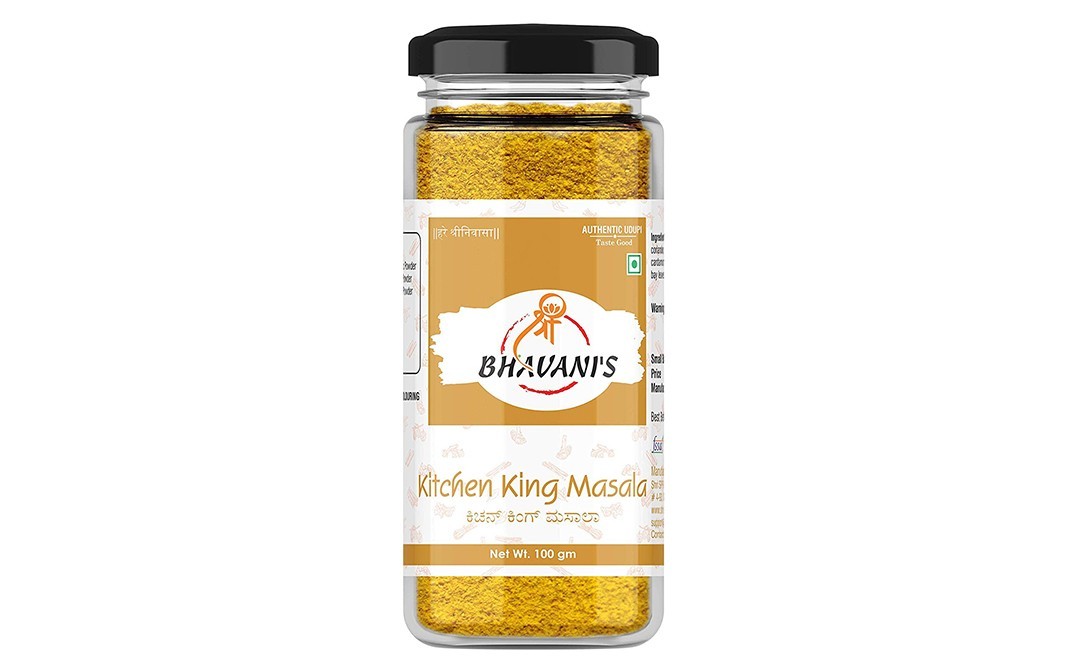 Bhavani's Kitchen King Masala    Glass Jar  100 grams